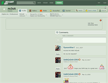 Tablet Screenshot of mcdutt.deviantart.com