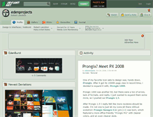 Tablet Screenshot of edenprojects.deviantart.com
