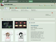 Tablet Screenshot of plastingdesigns.deviantart.com