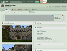 Tablet Screenshot of adarkthecoder.deviantart.com