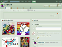 Tablet Screenshot of kandiipanda.deviantart.com