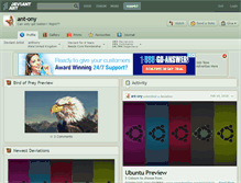 Tablet Screenshot of ant-ony.deviantart.com