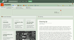 Desktop Screenshot of leeyunpark.deviantart.com