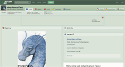 Desktop Screenshot of inheritance-fans.deviantart.com