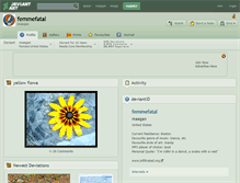 Tablet Screenshot of femmefatal.deviantart.com