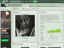 Tablet Screenshot of faces-monochrome.deviantart.com