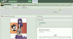 Desktop Screenshot of doodlekitten.deviantart.com