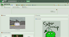 Desktop Screenshot of cyberturnip.deviantart.com