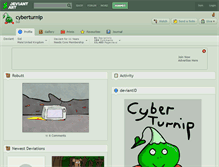 Tablet Screenshot of cyberturnip.deviantart.com