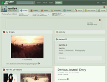 Tablet Screenshot of kamila-k.deviantart.com