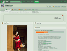 Tablet Screenshot of kitten-lynn.deviantart.com