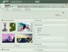 Tablet Screenshot of denald.deviantart.com