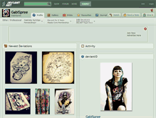Tablet Screenshot of gabispree.deviantart.com