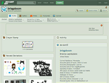 Tablet Screenshot of briagoboom.deviantart.com