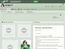 Tablet Screenshot of haungpower.deviantart.com