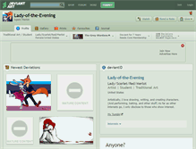 Tablet Screenshot of lady-of-the-evening.deviantart.com