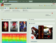 Tablet Screenshot of mad-passion.deviantart.com