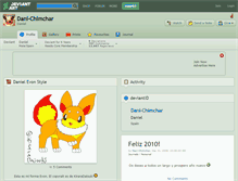 Tablet Screenshot of dani-chimchar.deviantart.com