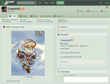 Tablet Screenshot of crazyskull.deviantart.com