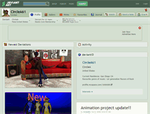 Tablet Screenshot of circlea61.deviantart.com