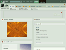 Tablet Screenshot of ecila.deviantart.com