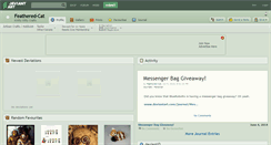 Desktop Screenshot of feathered-cat.deviantart.com