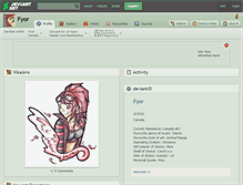 Tablet Screenshot of fyor.deviantart.com