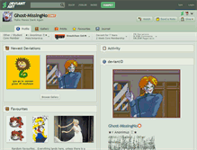 Tablet Screenshot of ghost-missingno.deviantart.com