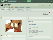 Tablet Screenshot of freshwidows.deviantart.com