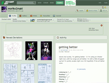 Tablet Screenshot of moriko2maki.deviantart.com