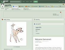 Tablet Screenshot of lupin3ita.deviantart.com