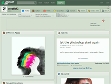 Tablet Screenshot of creatief2.deviantart.com