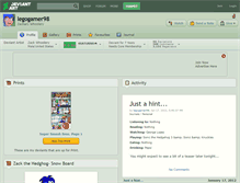 Tablet Screenshot of legogamer98.deviantart.com