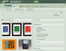 Tablet Screenshot of mohdsaad.deviantart.com