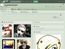 Tablet Screenshot of brookiethehamster.deviantart.com