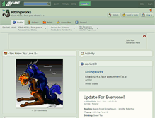 Tablet Screenshot of kitlingworks.deviantart.com