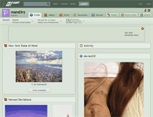Tablet Screenshot of mand3rz.deviantart.com