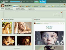 Tablet Screenshot of amiehana.deviantart.com