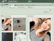 Tablet Screenshot of l-cakes.deviantart.com