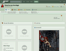 Tablet Screenshot of bleed-away-bondage.deviantart.com