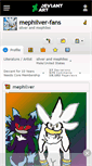 Mobile Screenshot of mephilver-fans.deviantart.com