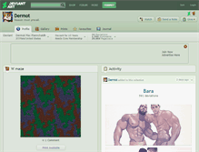 Tablet Screenshot of dermot.deviantart.com