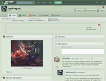 Tablet Screenshot of madmagnus.deviantart.com