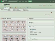 Tablet Screenshot of kludgeteer.deviantart.com