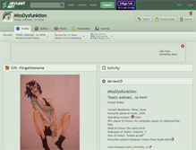 Tablet Screenshot of missdysfunktion.deviantart.com