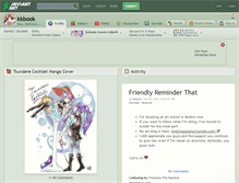 Tablet Screenshot of kkbook.deviantart.com
