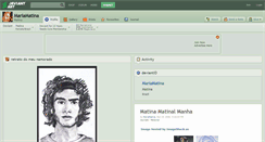 Desktop Screenshot of mariamatina.deviantart.com
