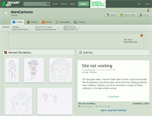 Tablet Screenshot of morecartoons.deviantart.com