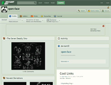 Tablet Screenshot of open-face.deviantart.com