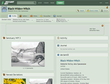 Tablet Screenshot of black-widow-witch.deviantart.com